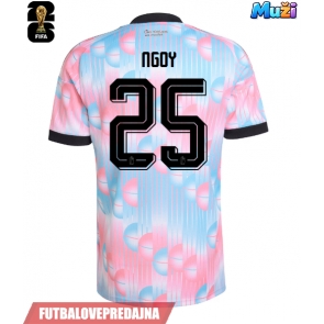 Lacne Muži Futbalové dres Belgicko Nathan Ngoy #25 MS 2026 Krátky Rukáv - Preč